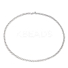Non-Tarnish Men's 304 Stainless Steel Cuban Link Chain Necklaces NJEW-JN03170-02-2