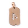 Ion Plating(IP) 304 Stainless Steel Pendants STAS-O127-C04-2