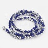 Electroplate Opaque Glass Beads Strands EGLA-A034-P3mm-M14-2