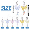 Butterfly Acrylic Pendant Decoration HJEW-TAC0056-3