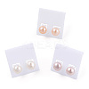 Natural Pearl Stud Earrings PEAR-N020-07C-2
