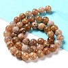 Natural Flower Agate Beads Strands G-B044-A01-02-3