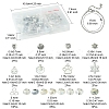 DIY Brass & Alloy European Style Bracelets Making Kits DIY-FS0007-22-4