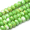 Synthetic Ocean White Jade Beads Strands LS-G-S257-5x10mm-03-1