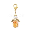 Luminous Acrylic & Handmade Glass Seed Beaded Pendants Decorations HJEW-MZ00379-04-2