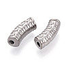 304 Stainless Steel Curved Tube Beads STAS-I321-24P-2