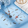 160Pcs 4 Styles Tibetan Style Alloy Pendants TIBEP-AR0001-15-4