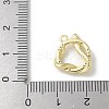 Brass Micro Pave Clear Cubic Zirconia Pendants LS-KK-S505-03G-04-3