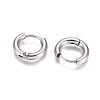 Tarnish Resistant 304 Stainless Steel Huggie Hoop Earrings EJEW-G272-01-8mm-P-2