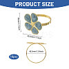 Flower Iron Enamel Napkin Rings AJEW-WH0077-019-2