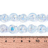Electroplate Transparent Glass Beads Strands EGLA-S190-05H-4