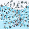 3Pcs Flower ABS Plastic Self Adhesive Nail Art Stickers MRMJ-SP0001-23-6