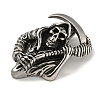 316 Surgical Stainless Steel Micro Pave Cubic Zirconia Pendants STAS-Z073-120AS-2
