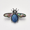Natural Agate Brooches/Pendants G-S353-08E-2