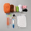 Halloween Theme DIY Pumpkin Knitting Kits for Beginners DIY-WH20010-07-1