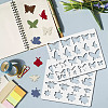12Pcs 12 Styles PET Plastic Hollow Out Drawing Painting Stencils Templates DIY-WH0470-001-4