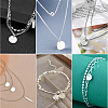 4Pcs 925 Sterling Silver Pendants STER-BBC0005-37B-4