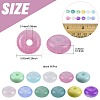 120Pcs 2 Colors Baking Paint Imitation Jade Glass Beads DGLA-FS0001-21B-4