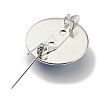 Round Glass Brooches FIND-Q096-01I-2