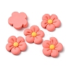 Opaque Resin Cabochons RESI-WH0021-38B-02-1
