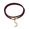 Nylon Milan Cord Necklace Making MAK-M028-01G-13-2