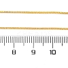 Adjustable Electroplate Brass Venetian Chain Necklaces LS-MAK-L028-02G-3