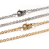 304 Stainless Steel Cable Chain Necklaces NJEW-M151-24-1