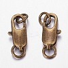 Brass Lobster Claw Clasps X-KK-KK802-AB-NR-2