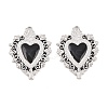 304 Stainless Steel Enamel Pendants STAS-K293-21P-1