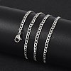 Non-Tarnish 201 Stainless Steel Curb Chains Necklaces NJEW-R063-39P-4