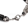 201 Stainless Steel Column Link Chain Bracelets BJEW-B078-61EBP-3