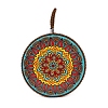 Flat Round with Mandala Pattern Ceramic & Cork Cup Coaster PW-WG69E59-03-1