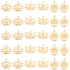 30Pcs 3 Style Tibetan Style Alloy Yoga Theme Pendants FIND-BC0002-67-1