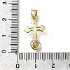 Brass Micro Pave Cubic Zirconia Pendants KK-C090-02G-3