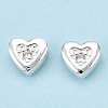 Brass Micro Pave Cubic Zirconia Beads FIND-Z035-18S-2