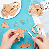SUPERFINDINGS DIY 9 Pairs Imitation Leather Earring Making Kits DIY-FH0002-36-3