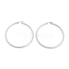 Non-Tarnish Ring 304 Stainless Steel Hoop Earrings for Women Men EJEW-B049-01I-P-1