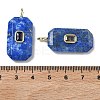 Natural Lapis Lazuli Faceted Pendants G-F819-02G-06-3
