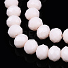 Opaque Solid Color Glass Beads Strands EGLA-A034-P6mm-D33-4