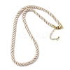 5MM Nylon Twisted Cord Necklace Making FIND-G096-01G-15-1