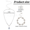 Crystal Rhinestone Jewelry Set SJEW-GO0001-01-2