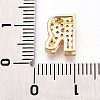 Brass Micro Pave Cubic Zirconia Charms KK-N254-217G-R-3
