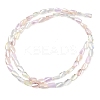 Electroplate Glass Beads EGLA-D300-01A-07-2