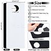 40Pcs 2 Colors Frosted PVC Plastic Hangtag AJEW-GL0001-22-2