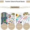 100Pcs Silicone Beads Round Rubber Bead 15MM Loose Spacer Beads for DIY Supplies Jewelry Keychain Making JX461A-5