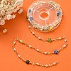 Glass Pearl & Flower Beaded Chains CHC-CJ0001-69-4