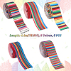 5 Rolls 5 Styles Glitter Vinyl Heat Transfer Film OCOR-GA0001-08-2