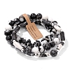 3Pcs Natural Zebra Jasper Bead Bracelet  Sets for Men PW-WG3CBCD-14-1