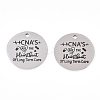 Non-Tarnish 201 Stainless Steel Pendants LS-STAS-T064-38P-4-2