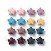 Spray Painted Acrylic Beads MACR-S373-45-O-1